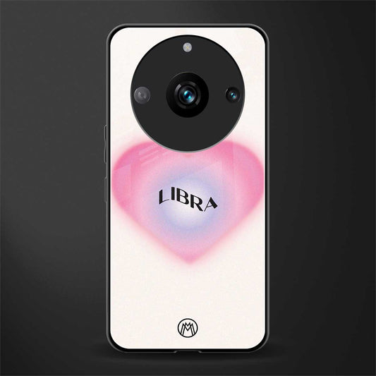 libra minimalistic back phone cover | glass case for realme 11 pro 5g