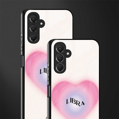 libra minimalistic back phone cover | glass case for samsun galaxy a24 4g