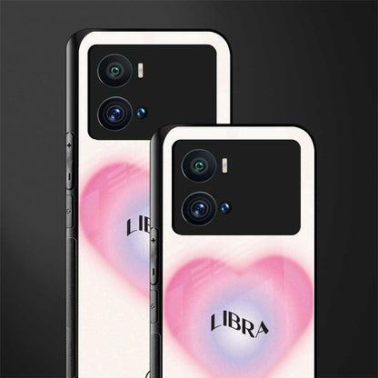 libra minimalistic back phone cover | glass case for iQOO 9 Pro