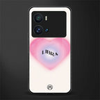 libra minimalistic back phone cover | glass case for iQOO 9 Pro
