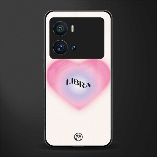 libra minimalistic back phone cover | glass case for iQOO 9 Pro