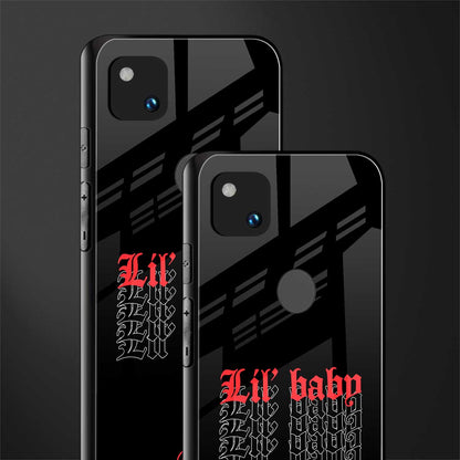 lil baby back phone cover | glass case for google pixel 4a 4g