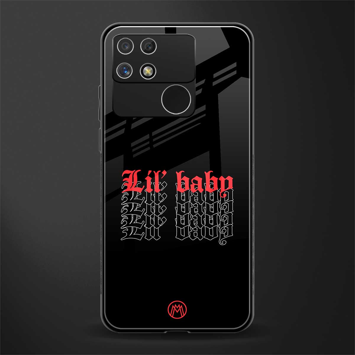 lil baby back phone cover | glass case for realme narzo 50a