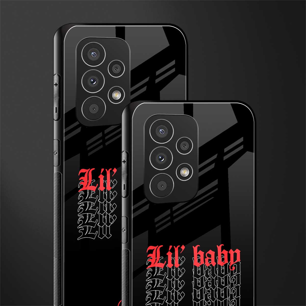lil baby back phone cover | glass case for samsung galaxy a73 5g