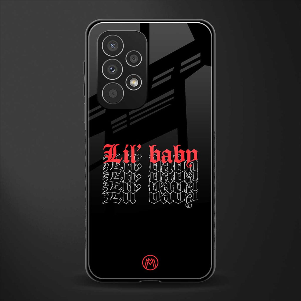 lil baby back phone cover | glass case for samsung galaxy a73 5g