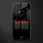 lil baby back phone cover | glass case for samsung galaxy a73 5g