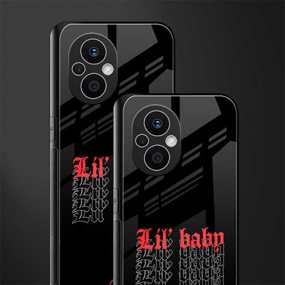 lil baby back phone cover | glass case for oppo f21 pro 5g