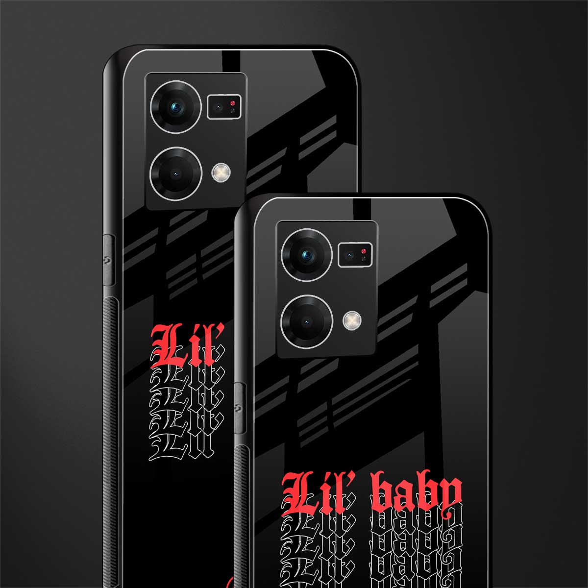 lil baby back phone cover | glass case for oppo f21 pro 4g