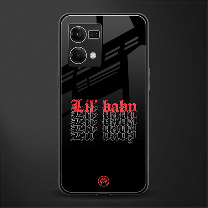 lil baby back phone cover | glass case for oppo f21 pro 4g