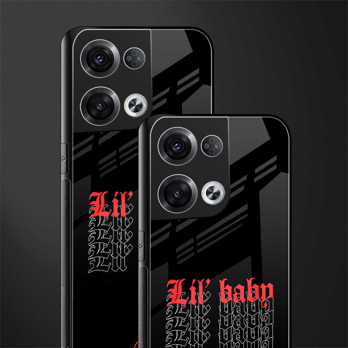 lil baby back phone cover | glass case for oppo reno 8