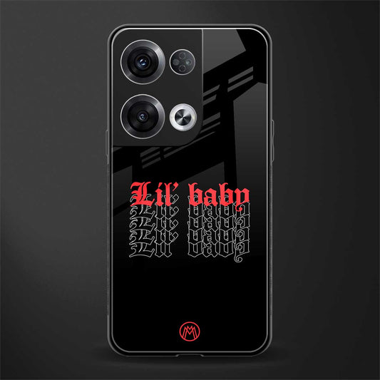 lil baby back phone cover | glass case for oppo reno 8