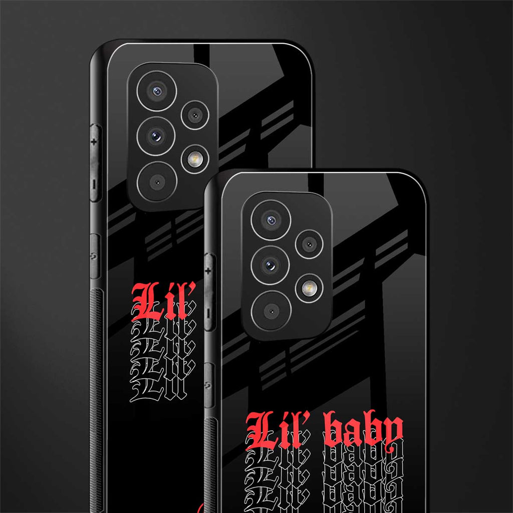 lil baby back phone cover | glass case for samsung galaxy a33 5g