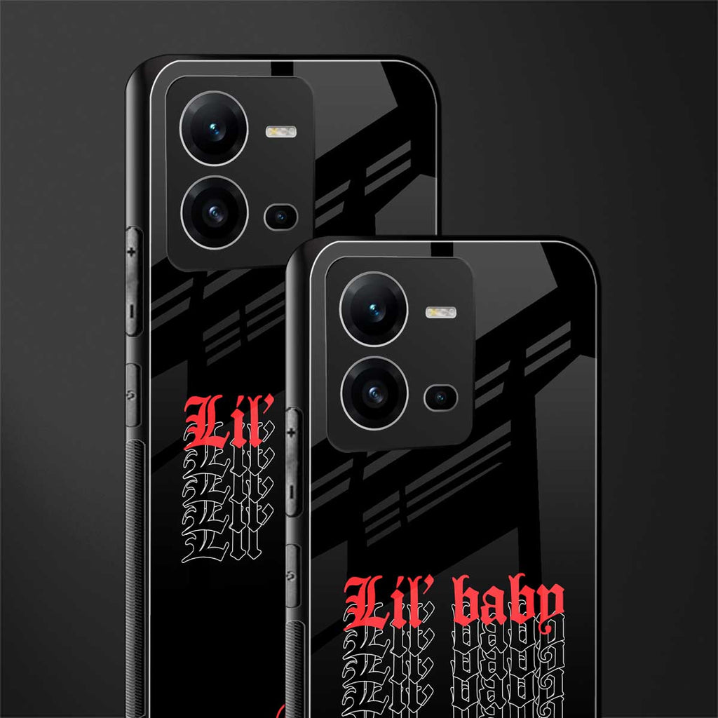 lil baby back phone cover | glass case for vivo v25-5g