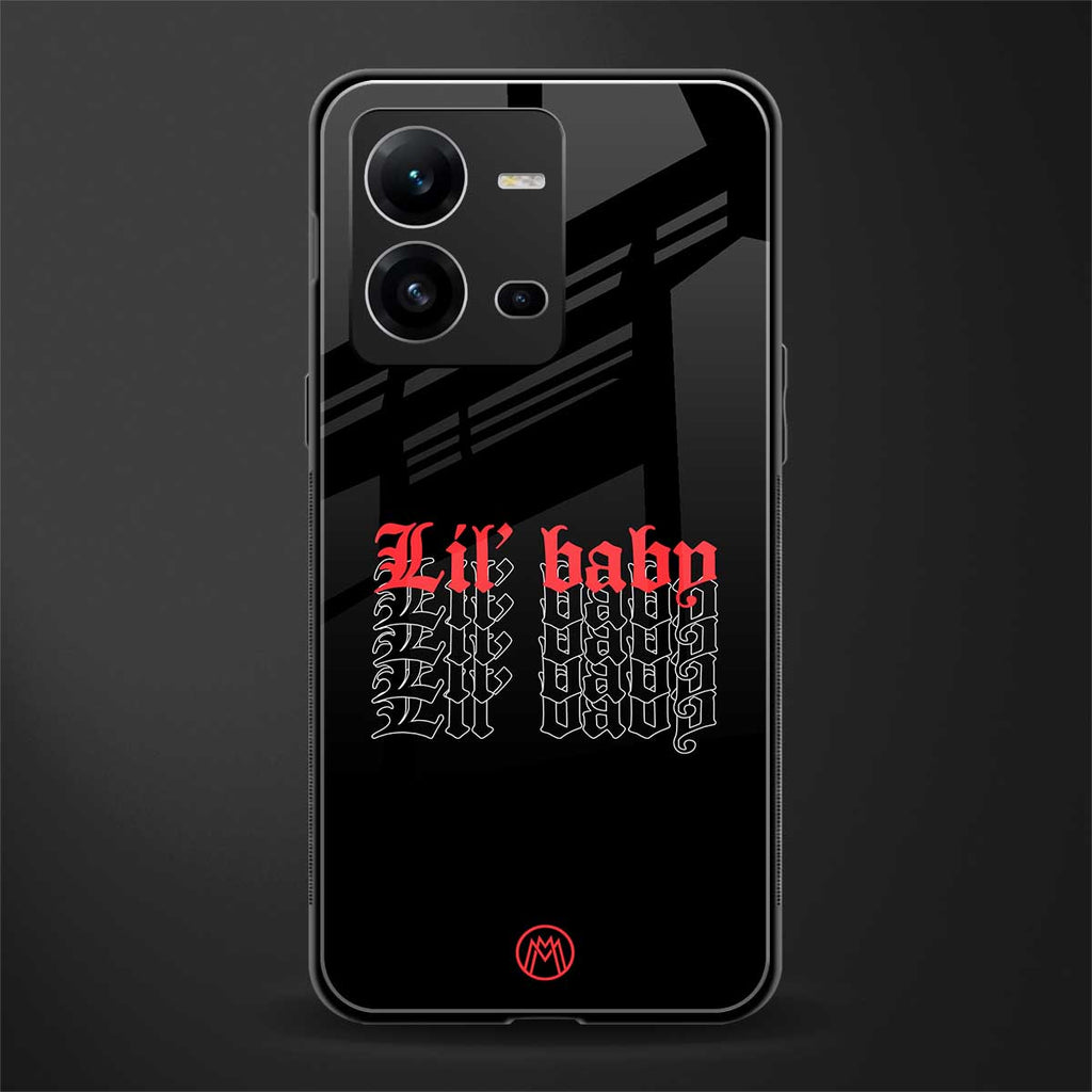 lil baby back phone cover | glass case for vivo v25-5g
