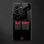 lil baby back phone cover | glass case for vivo v25-5g