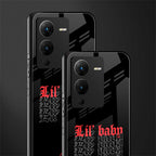 lil baby back phone cover | glass case for vivo v25 pro 5g