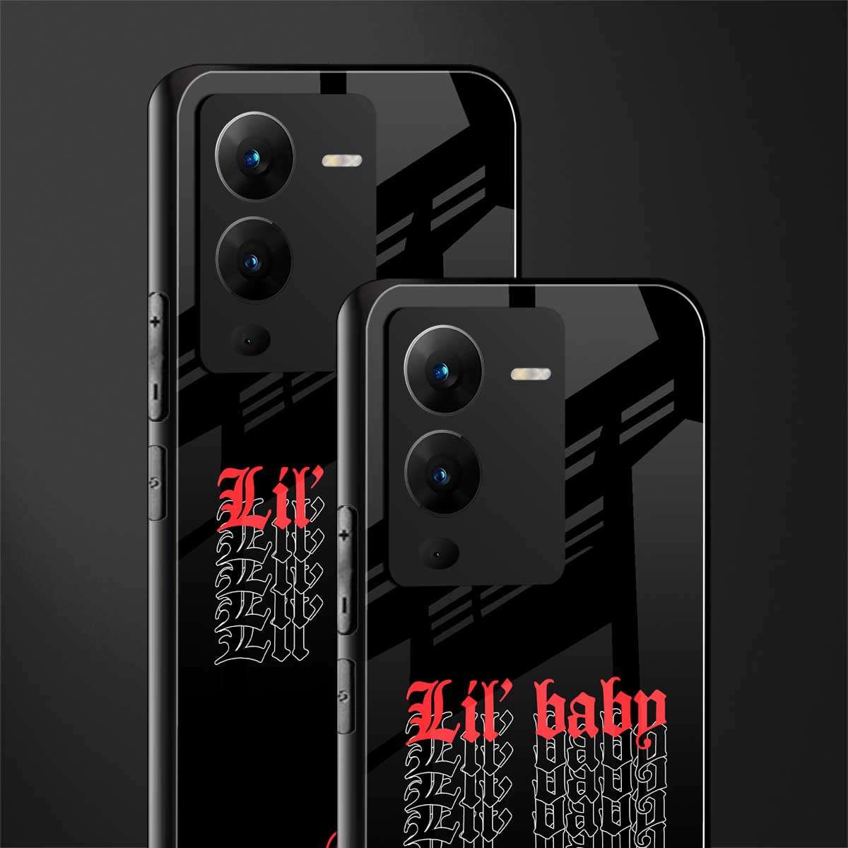 lil baby back phone cover | glass case for vivo v25 pro 5g
