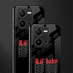 lil baby back phone cover | glass case for vivo y35 4g