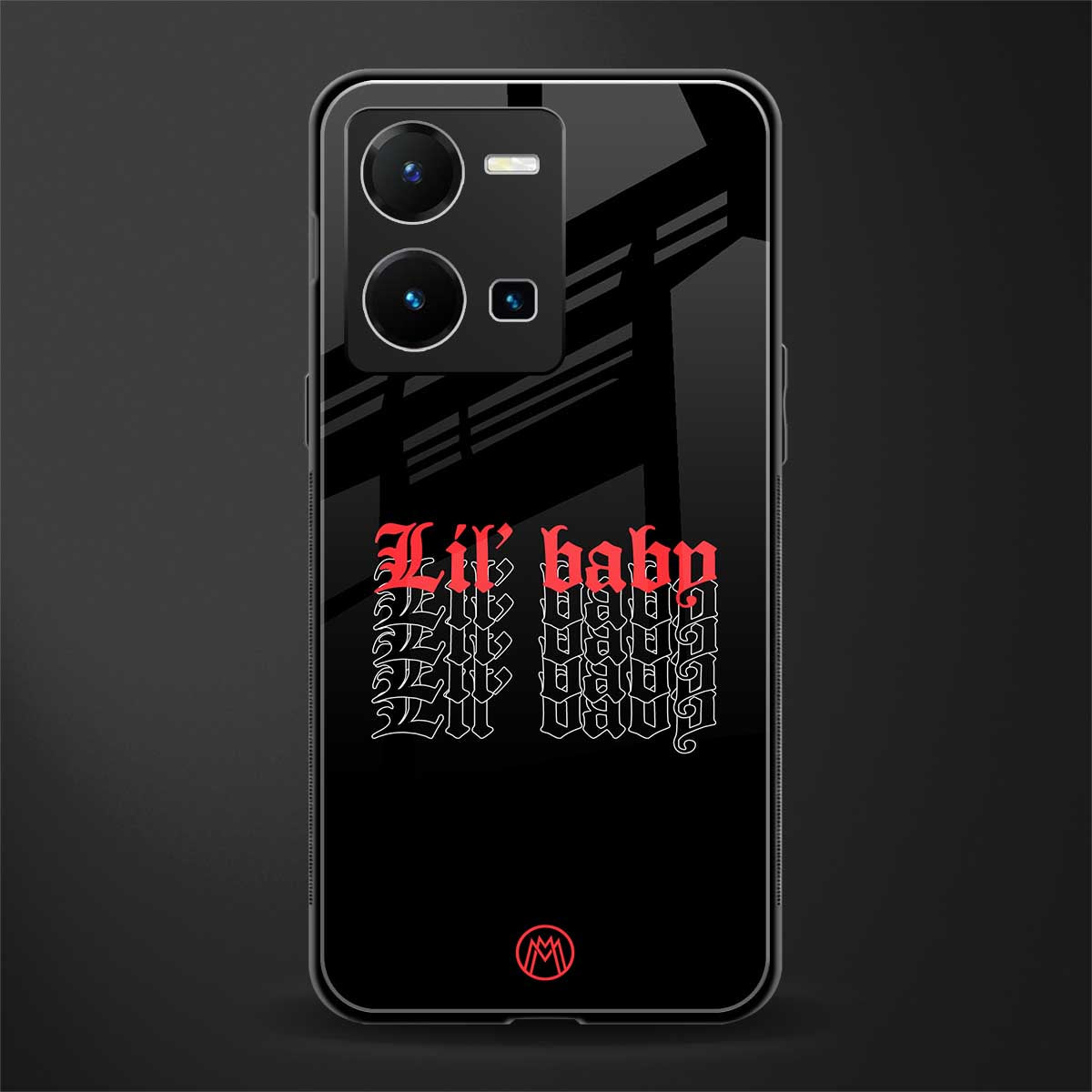 lil baby back phone cover | glass case for vivo y35 4g