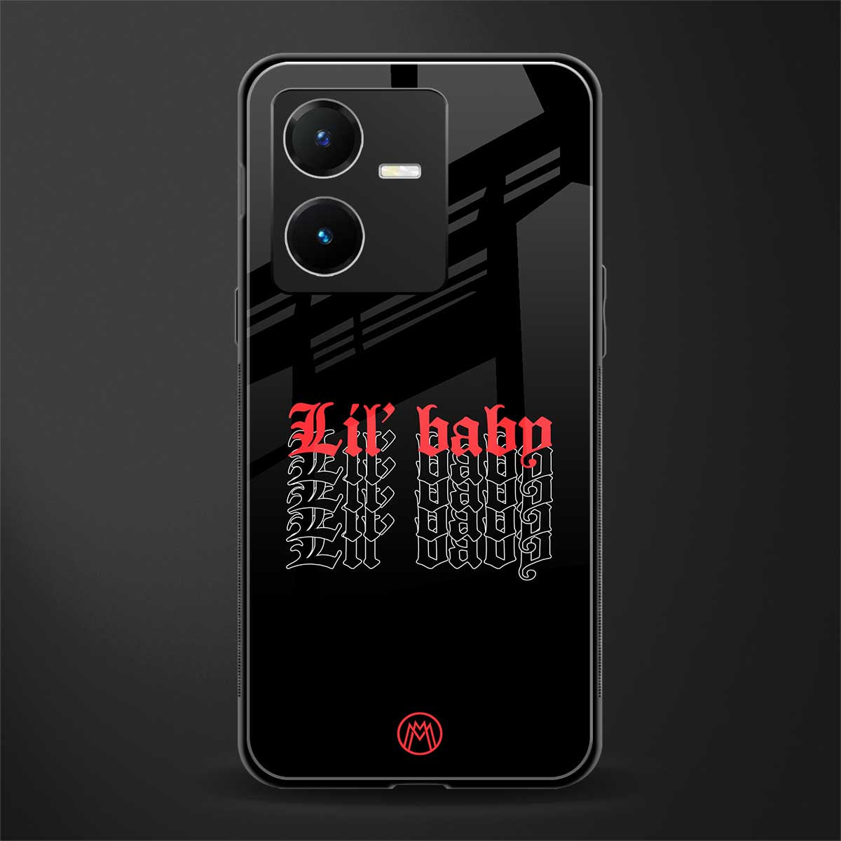 lil baby back phone cover | glass case for vivo y22