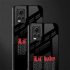 lil baby back phone cover | glass case for vivo v21e 4g