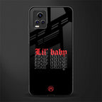 lil baby back phone cover | glass case for vivo v21e 4g
