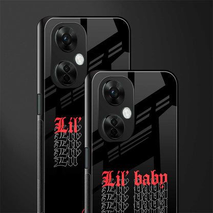 lil baby back phone cover | glass case for oneplus nord ce 3 lite