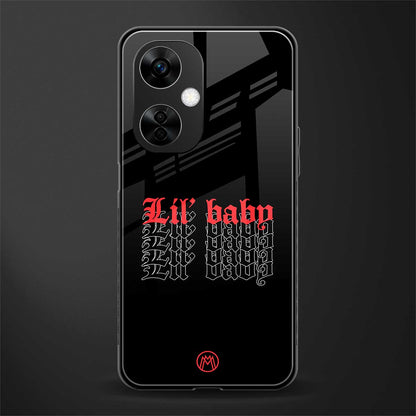 lil baby back phone cover | glass case for oneplus nord ce 3 lite
