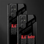 lil baby back phone cover | glass case for samsung galaxy a54 5g
