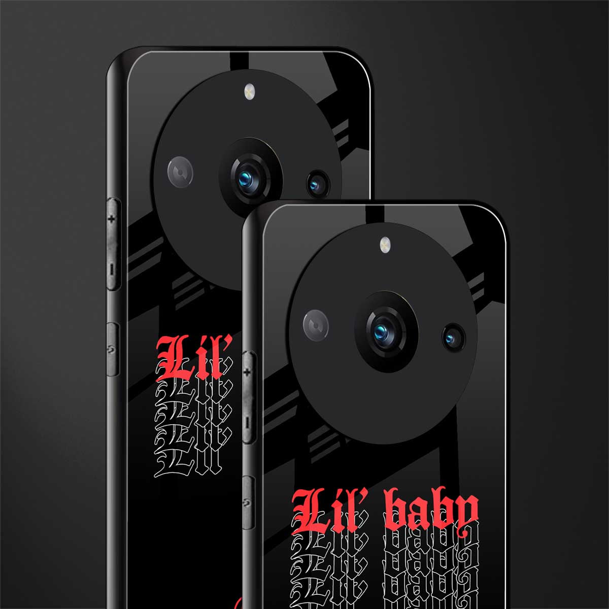 lil baby back phone cover | glass case for realme 11 pro 5g