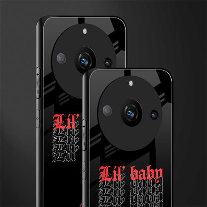 lil baby back phone cover | glass case for realme 11 pro 5g
