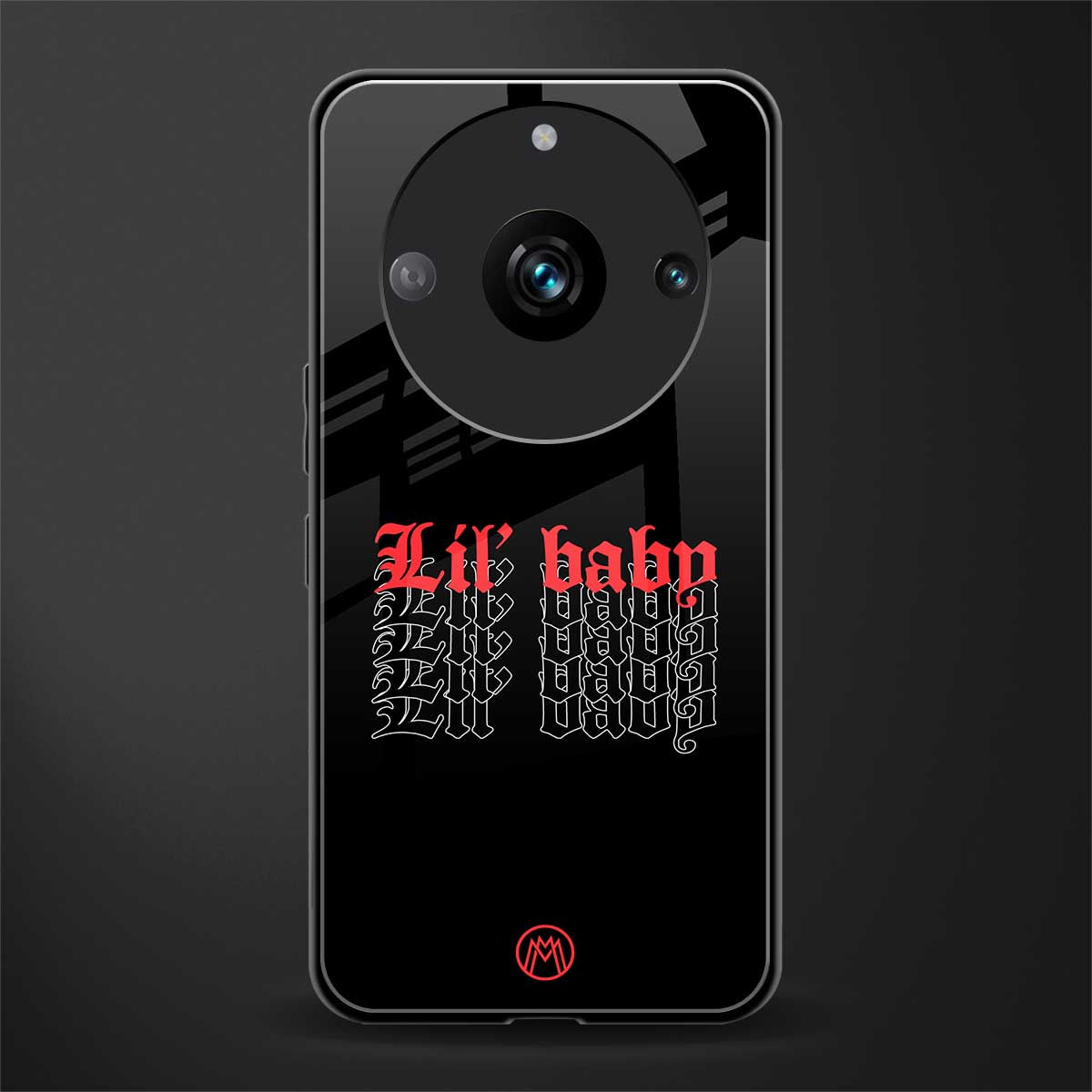 lil baby back phone cover | glass case for realme 11 pro 5g