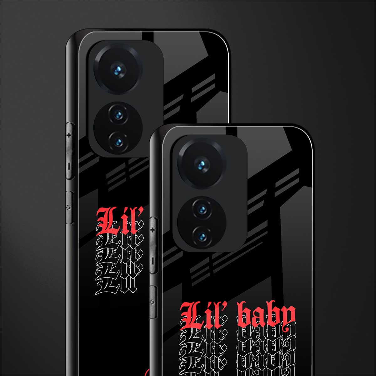 lil baby back phone cover | glass case for vivo t1 44w 4g