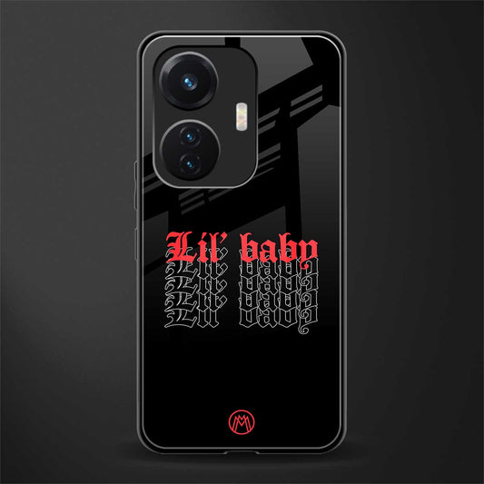 lil baby back phone cover | glass case for vivo t1 44w 4g