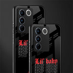 lil baby back phone cover | glass case for vivo v27 pro 5g