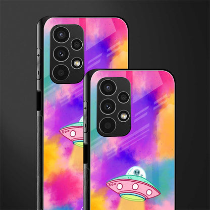 lil colourful alien back phone cover | glass case for samsung galaxy a13 4g