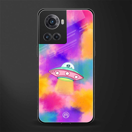 lil colourful alien back phone cover | glass case for oneplus 10r 5g