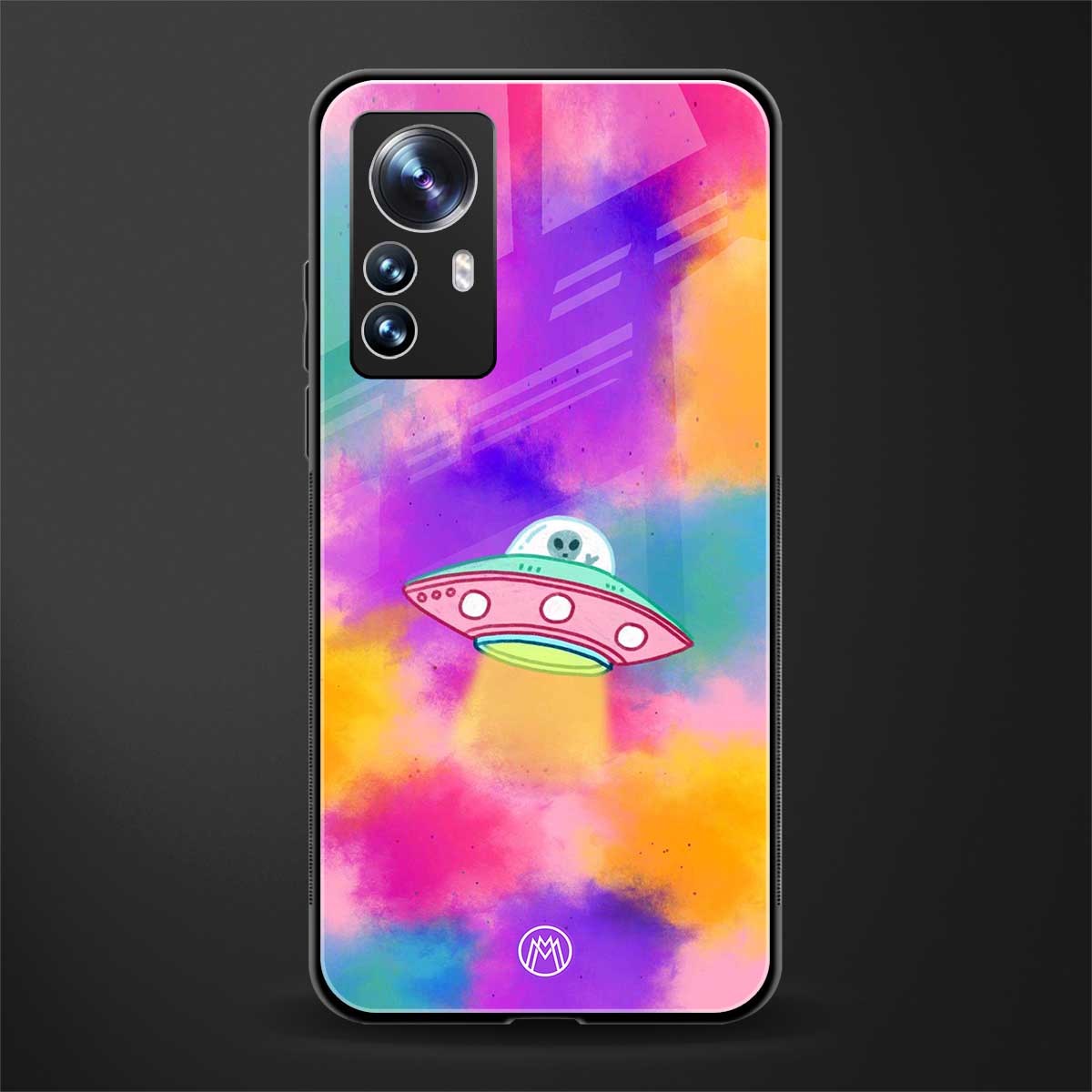 lil colourful alien back phone cover | glass case for xiaomi 12 pro