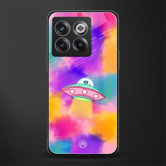 lil colourful alien back phone cover | glass case for oneplus 10t