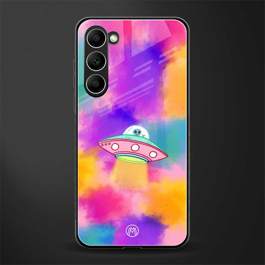 lil colourful alien glass case for phone case | glass case for samsung galaxy s23 plus
