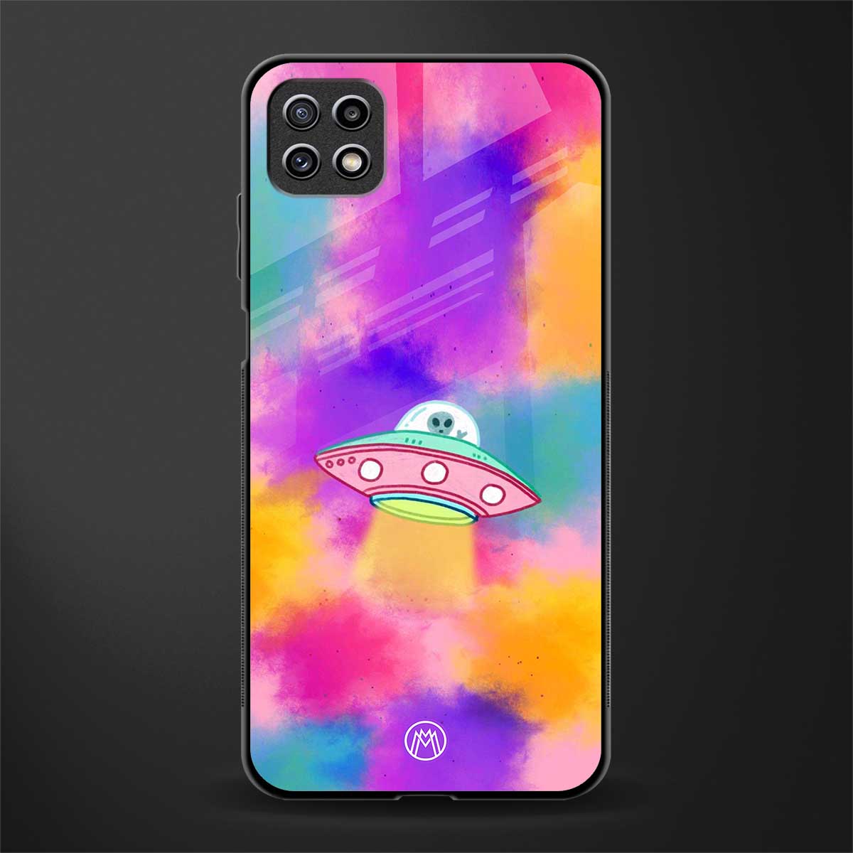 lil colourful alien back phone cover | glass case for samsung galaxy f42