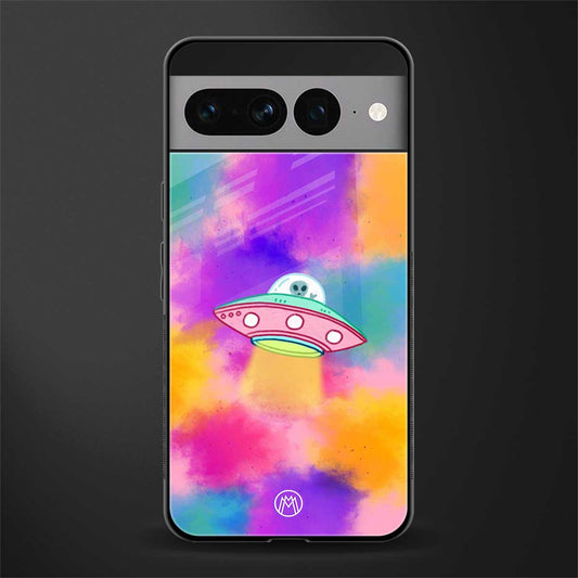 lil colourful alien back phone cover | glass case for google pixel 7 pro