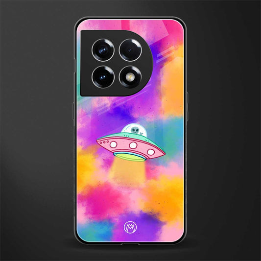 lil colourful alien back phone cover | glass case for oneplus 11