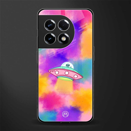 lil colourful alien back phone cover | glass case for oneplus 11r