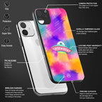 lil colourful alien back phone cover | glass case for redmi note 11 pro plus 4g/5g