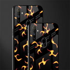 lil flames on black glass case for realme narzo 10a image-2