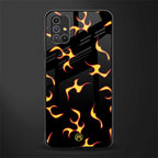 lil flames on black glass case for samsung galaxy m51 image