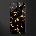 lil flames on black glass case for oppo f11 pro image