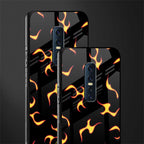 lil flames on black glass case for vivo v17 pro image-2