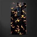 lil flames on black glass case for vivo v17 pro image